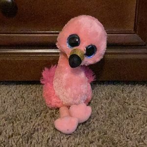 Pink flamingo stuffed animal